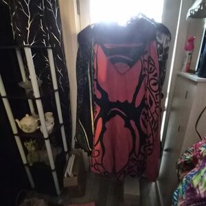 Elegant Pink and Black Women's Cape